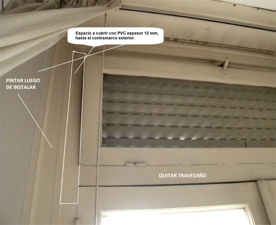 Renovación con aberturas de PVC