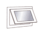 Ventana de PVC proyectante